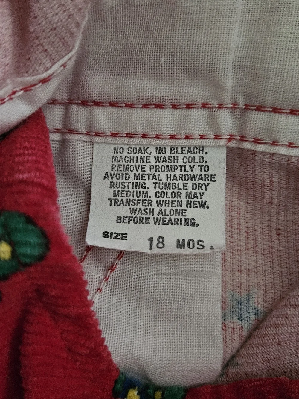 Vintage OshKosh B'gosh Red Kids Overalls
